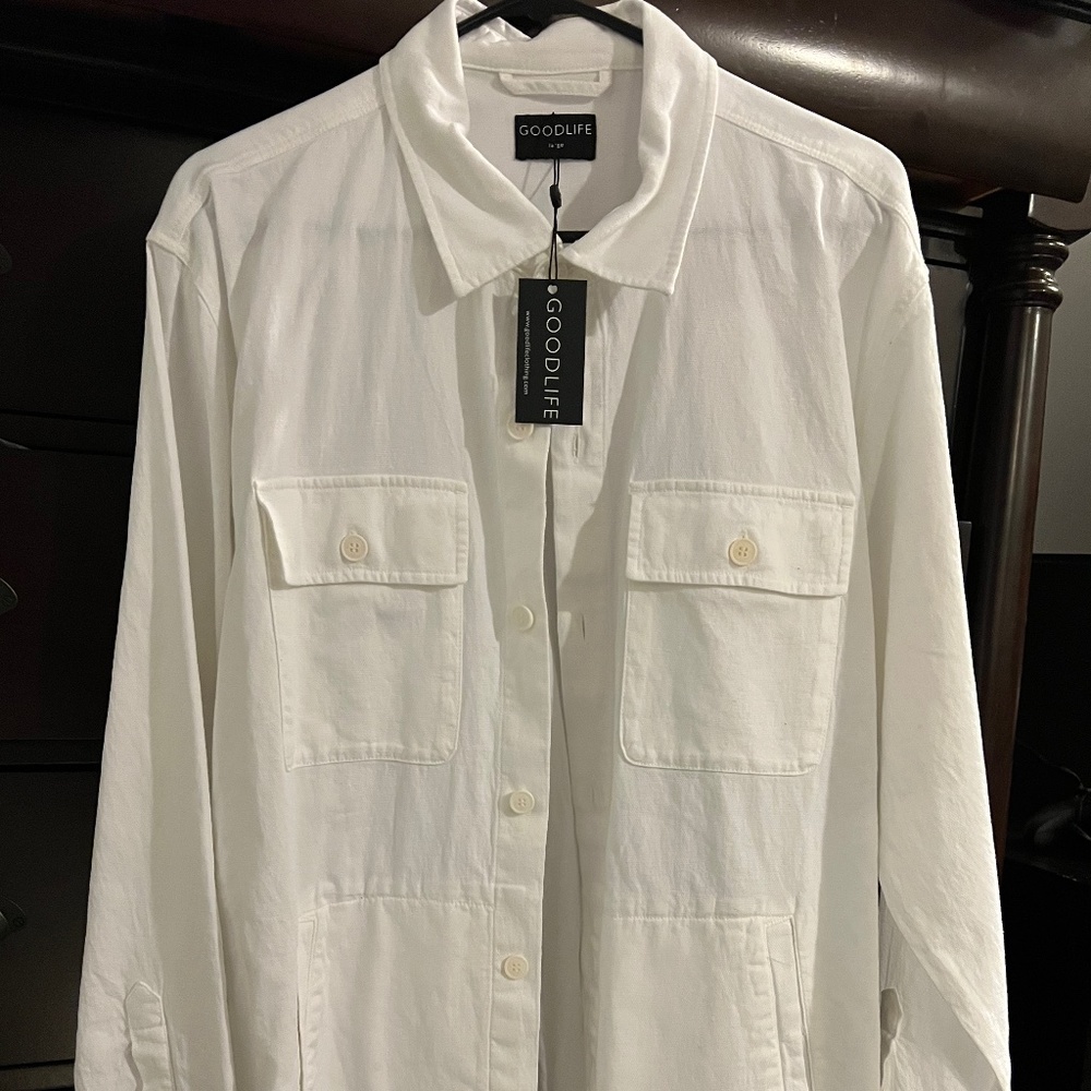 Goodlife linen shirt jacket
